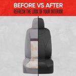 Premium Waterproof Neoprene Car Seat Covers | Black Two-Tone Front Seat Protection - Image 8