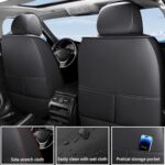 Lexus IS250 Seat Covers 2006-2015 Full Set Leather Waterproof Black - Image 5
