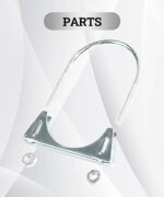 Heavy-Duty U-Bolt Exhaust Clamp | Multiple Sizes | Universal Muffler Pipe Hanger - Image 3