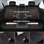 SOUIPA Leather Seat Covers for Kia Carnival 2022-2025 - Full Set, Waterproof, Soft, Black & Coffee - Image 4
