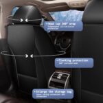 JIAMAOXIN Leather Seat Covers for Jeep Compass 2012-2025, Black, 5 Seat Set - Image 3