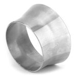 Haosie Transition Reducer, 2.5" to 3" OD Tubing Transition Adapter, Stainless Steel Exhaust Pipe Reducer Connector