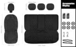 Luxury PU Leather Car Seat Covers Full Set – Universal Fit, Black - Image 7