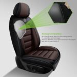 SOUIPA Leather Seat Covers for Kia Carnival 2022-2025 - Full Set, Waterproof, Soft, Black & Coffee - Image 5