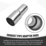 Universal Stainless Steel Exhaust Pipe Adapter 1.25" to 1.5" Connector, 4" Length - Image 5