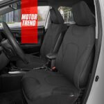 Premium Waterproof Neoprene Car Seat Covers | Black Two-Tone Front Seat Protection - Image 3