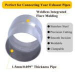 Premium Stainless Steel Exhaust Reducer 3.5" to 4" Pipe Adapter | High-Performance Muffler Connector - Image 4