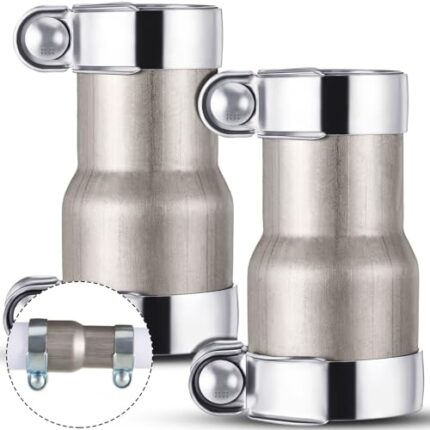 MorningRo 2 Pcs 2.5 to 3 Inch Exhaust Adapter with Clamp for Many Car Types