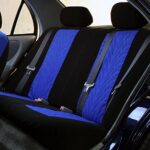Universal Blue Car Seat Covers: Premium Cloth, Full Set, Airbag Safe SUV & Sedan Fit - Image 9