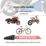 Universal Motorcycle Exhaust Plugs 2PK | Silencer Cover 0.6-1.5" Dirt Bike Muffler - Image 7