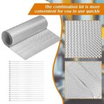 Premium Exhaust Heat Shield Kit: Aluminum Thermal Barrier w/ Zip Ties, 20x47" - Image 4