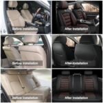 SOUIPA Leather Seat Covers for Kia Carnival 2022-2025 - Full Set, Waterproof, Soft, Black & Coffee - Image 6