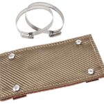Design Engineering 010453 Titanium Pipe Shield 4" x 8" Exhaust Heat Shield