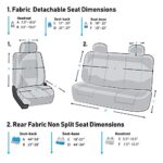 FH Group 7-Seater Car Seat Covers Full Set - Gray, Universal Fit - Image 7