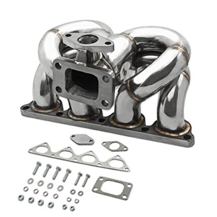 DNA Motoring TM-D-S-RH Stainless Steel Turbo Manifold
