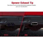 Upower Stainless Steel Diesel Exhaust Tip 2.5" Inlet, 10" Long Polished Tailpipe - Image 7