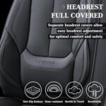 Coverado Nappa Leather Car Seat Covers – Waterproof, Universal Fit - Image 3