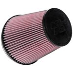 K&N Universal Clamp-On Air Intake Filter: High Performance, Premium, Washable, Replacement Air Filter: Flange Diameter: 6 In, Filter Height: 7.5 In, Flange Length: 1 In, Shape: Round Tapered, RU-1041