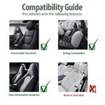 Universal PU Leather Car Seat Covers – High-Back, Red Trim, 2-Pack - Image 6