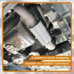 Premium Exhaust Heat Shield Kit: Aluminum Thermal Barrier w/ Zip Ties, 20x47" - Image 3