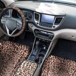 Leopard Print Car Seat Covers Full Set 13PC w/ Steering Wheel Cover - Image 6