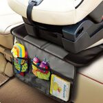 Big Ant Car Seat Protector - Waterproof, Nonslip, & Storage Pockets (Gray) - Image 3