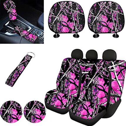 car seat covers pink camo