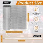 Premium Exhaust Heat Shield Kit: Aluminum Thermal Barrier w/ Zip Ties, 20x47" - Image 2