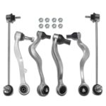 A-Premium 6Pcs Front Suspension Kit, Lower Forward & Rearward Control Arm, Sway Bar Link, Compatible with BMW E60 Series - 525i 2004-2010, 530i 2004-2007, 545i 2004-2005, 550i 2006-2010