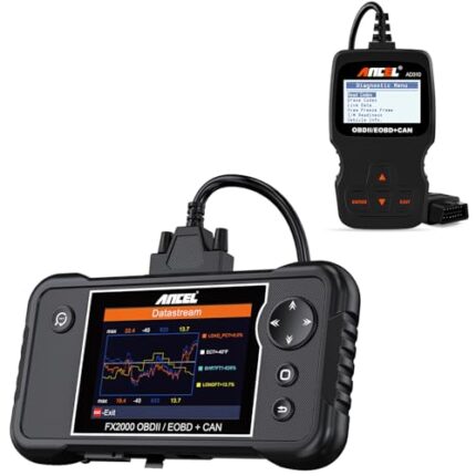ANCEL OBDII Scanner AD310 Classic Car Engine Fault Code Reader with FX2000 ABS SRS Transmission OBD2 Scanner Diagnostic Tool for All Vehicles