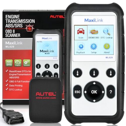 AUTEL MaxiLink ML629 Automobile OBD2 Scanner Code Reader, Vehicle Diagnostic Scan Tool, Full OBDII Car Code Reader Tool, Upgraded of AL519/AL619/ ML619 Model