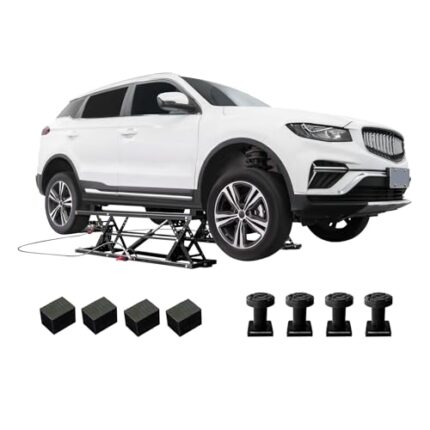 Albott Portable Car Lift, Capable of Lifting 5000 LBS Quick Jack with a Maximum Height of 26", Car Lifts for Home Garage and Shop, Black