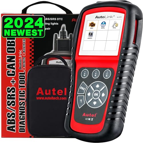 Autel AutoLink AL619 Scanner + MS309 Code Reader, 2024 ABS Autel AutoLink AL619 Scanner + MS309 Code Reader, 2024 ABS SRS Airbag Warning Light Diagnostic Scan Tool, Up of AL519 ML519, 10 OBDII Test Modes, DTCs Lookup, Live Data, Turn Off Check Engine Light