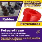 Club Car DS Golf Cart Leaf Spring Bushing Kit | Red Polyurethane Suspension Upgrade - Image 2