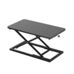 Decoholic Single 24 inch Scissors Lift Keyboard and Mouse Riser, Height Adjustable Standing Desk Converter for Ergonomic Sit Stand Workstations (24inch, Black)