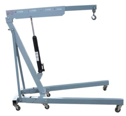 Foldable Engine Hoist and Balancer, Portable Automotive Tool for Engine Maintenance, Outdoor Car Repair DOLUNTO (Color : 2T foldable)