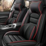 JBNCRYGD Full Coverage Faux Leather Car Seat Covers Universal Fit for Cars,SUVs and Pick-up Trucks with Waterproof Leatherette in Auto Interior Accessories,A