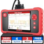 LAUNCH CRP123 V2.0 Elite OBD2 Scanner, 2025 Upgrade 4 Systems Scanner with 3 Reset, Oil, SAS, Throttle Reset, Full OBD2 Code Reader