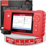 LAUNCH Creader VII+ V2.0 OBD2 Scanner Diagnostic Scan Tool, 2025 New Automotive Check ABS SRS Transmission and Engine Code Reader, 3 Reset Oil Service/Throttle Relearn/SAS Reset, Free Update