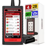 THINKCAR SD4 OBD2 Diagnostic Scanner Engine TCM ABS SRS Code Reader with 28 Reset (3 F-Ree Optional) Automotive Scan Tool with Oil Reset TPMS SAS Reset Auto VIN Car Tools WiFi F-Ree Lifetime Update