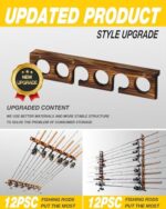 Ghosthorn Wall & Ceiling Fishing Rod Rack Holds 12 Rods for Garage Storage - Image 3