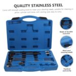 LOORGVEL 15pcs Car Engine Injector Cleaner Kit – Stainless Steel Brushes - Image 4