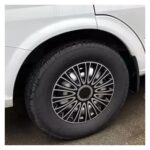 Universal Wheel Cover Hubcap R14-R16 SUV Truck Rim Protector Black Silver - Image 3