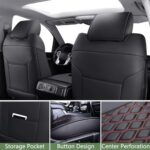 Mercedes C-Class Seat Covers Full Set – Black Faux Leather, Waterproof - Image 6