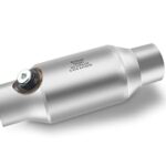 WaSaett 3" Catalytic Converter Universal 3 Inch Inlet/Outlet Universal High Flow Front Catalytic Converter with O2 Port Direct-Fit (EPA Compliant)