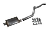 Truck Exhaust Kits 2.5" Aluminized Single Exhaust Kit with Jones Stainless Muffler Fits Cherokee XJ 4.0L 84-01