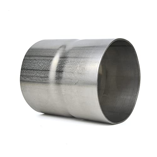 Elifecenter Universal ID 3" Exhaust Coupler Stainless Steel Exhaust Adapter(3" Elifecenter Universal ID 3" Exhaust Coupler Stainless Steel Exhaust Adapter(3" ID to 3" ID), Adapter Whole Length 3.6 Inch