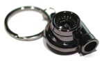 Spinning Turbo Keychain - Metal Car Part Keyring for Auto Enthusiasts - Image 2