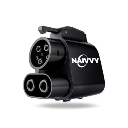 naivvy 2024 Upgraded NACS to CCS Adapter, 500A/1000V, 250 kW DC Fast Charging for Ford, Rivian, GM and Volvo Polestar Electric Vehicles Fast Charging at Tesla DC Superchargers.