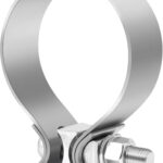 EVIL ENERGY 2.5 Inch Exhaust Clamp,2 1/2" Narrow Band Muffler Clamp Stainless Steel for Pipes,Mufflers,Catalytic Converters 2PCS